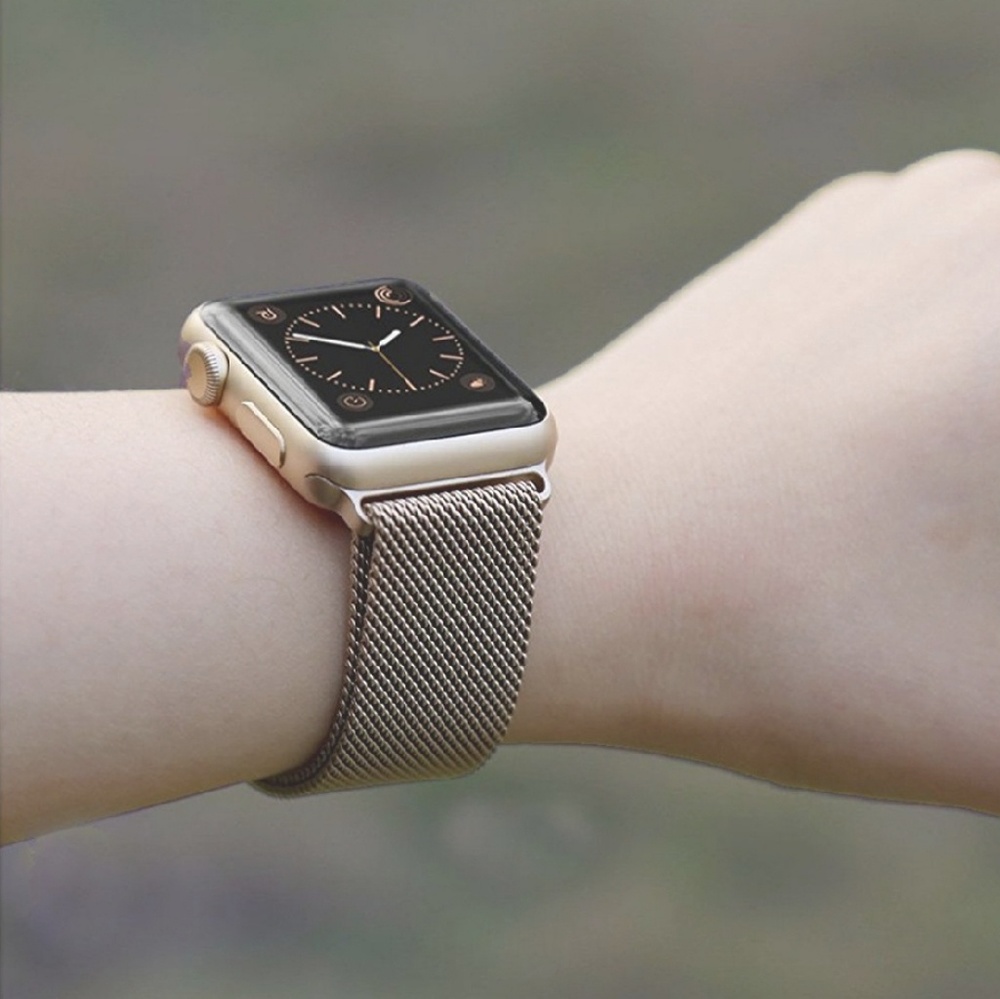 New Champagne retro gold 38mm 
Milanese Loop Magne